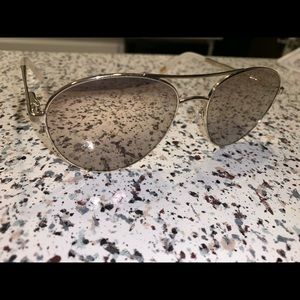 Ted Baker London Gold Aviator Sunglasses